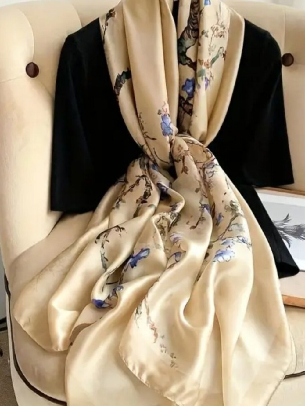 Large Scarf Silky Fabric Van Gogh's painting